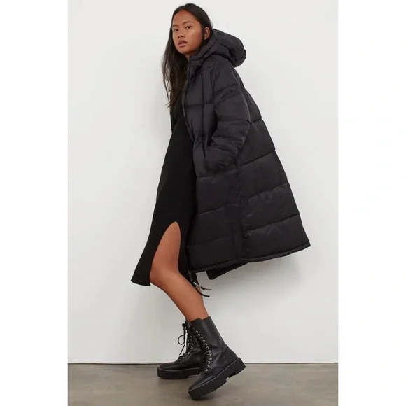 Kangol × H&M Long Puffer Jacket - Picture 1 of 16